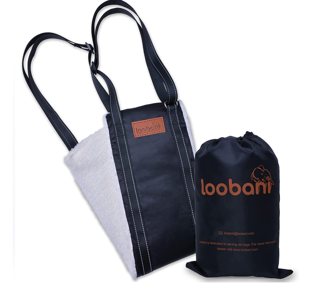 Loobani portable dog sling for back legs