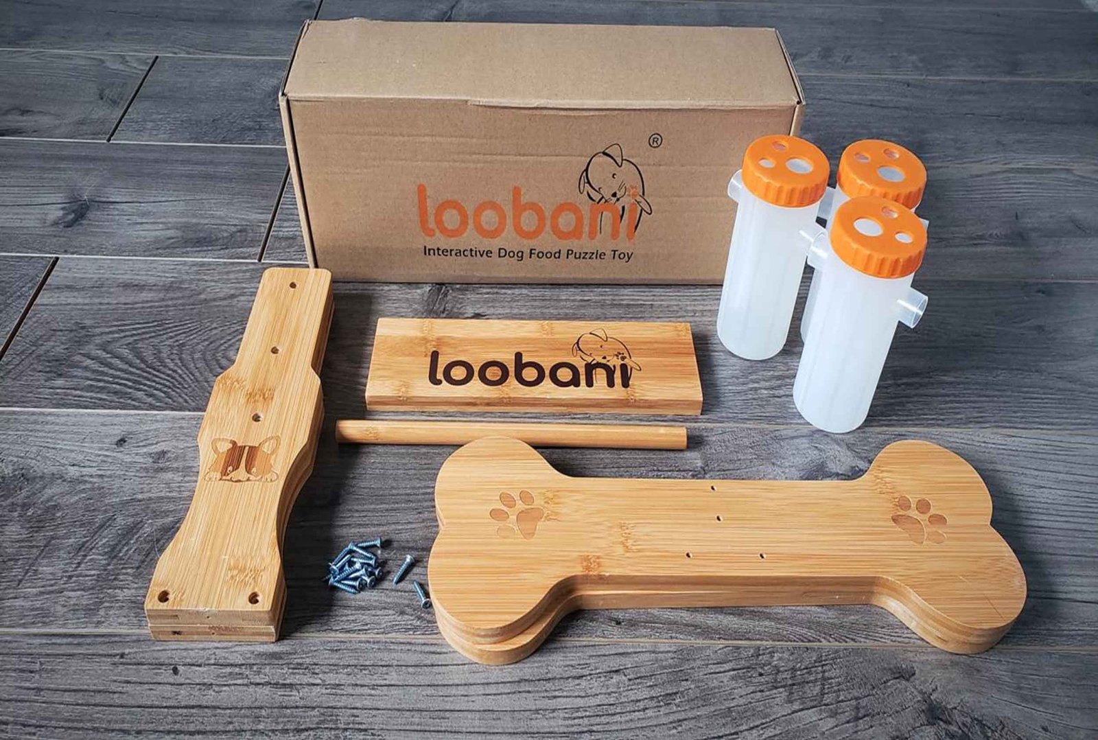 LOOBANI Dog Puzzle Toys Wooden - Interactive Dog Toys for Boredom, IQ  Trainin