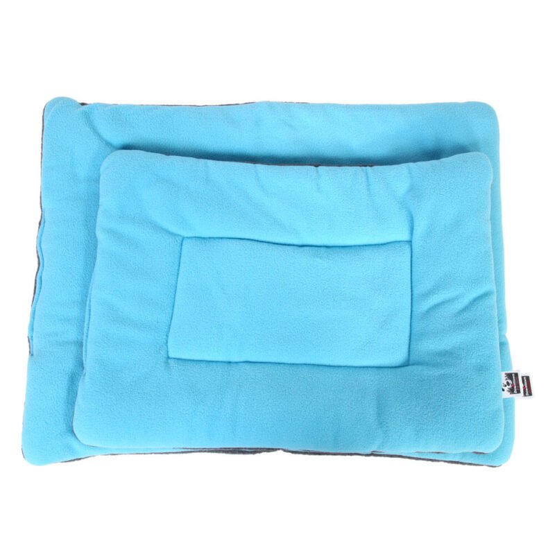 Silk Wadding Pet Bed Pad Mat Light Blue XL (3)