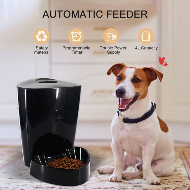 4L Automatic Feeder Smart Pet Feeder Rechargeable Electric Dry Food Container Timed