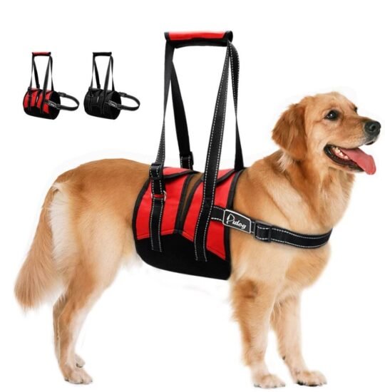 Reflective Pet Dog Lift Harness Adjustable Mesh Nylon Pets Lifting Support Vest
