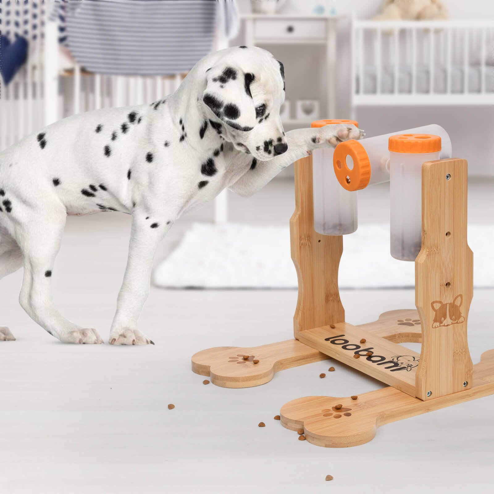 LOOBANI Dog Puzzle Toys Wooden - Interactive Toys for Boredom, IQ Training  and Mental Brain Stimulation, Treat Dispensing and Entertainment Toys/Food